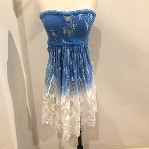 SKY Strapless Skyblue Dress